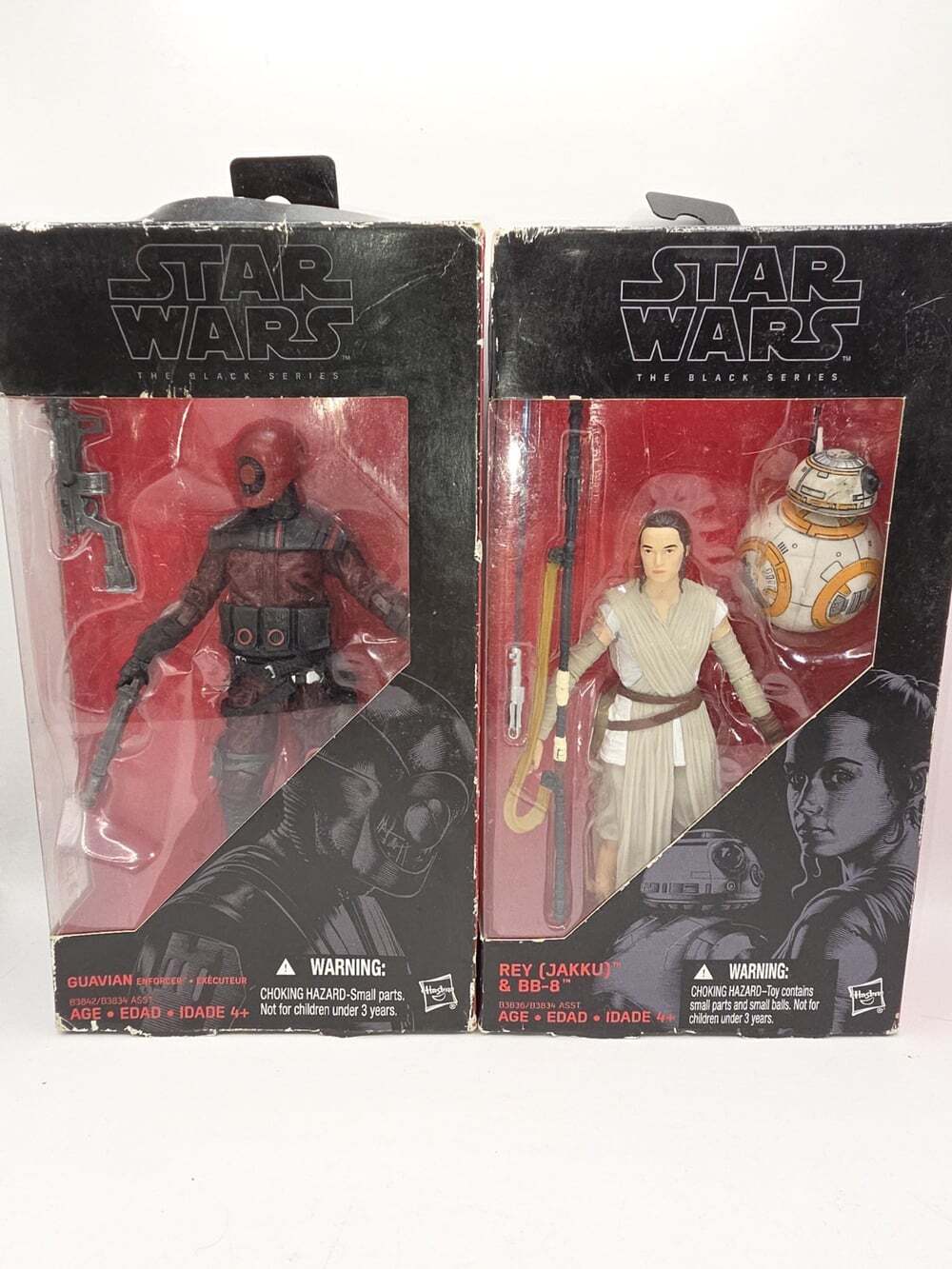 Star Wars Black Series Rey Jakku BB-8 , Guavian Enforcer Action Figures